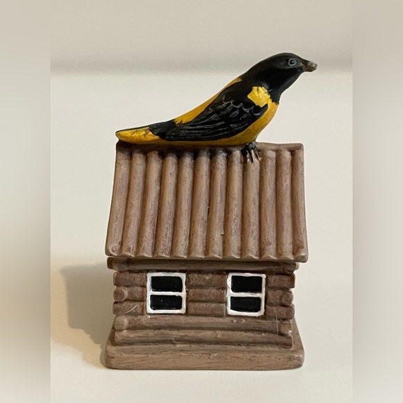 Baltimore Oriole On Log Cabin Garden Birdhouse Thimble Collection
by LENOX - Picture 2 of 7